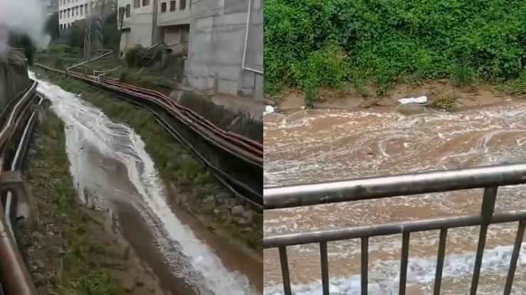 茅台镇一家小酒厂起火，上百吨酱香酒流入河中，市民：河内能闻到白酒的味道