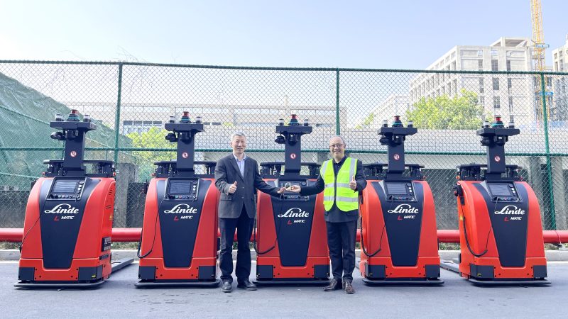 林德紧凑型托盘搬运机器人成功交付厦门法拉电子，开启智能仓储新篇